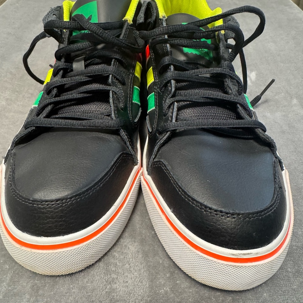 RARE Men’s Adidas Neon Tri-Color Stripe Sneakers